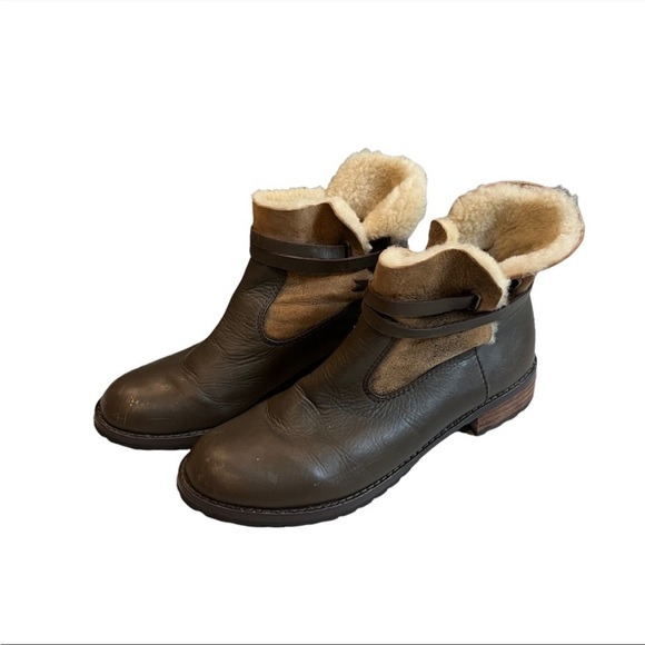 Matt Bernson Two Tone Leather Ankle Boots - Picture 1 of 10